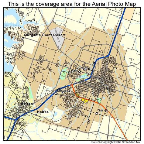 temple texas map.
